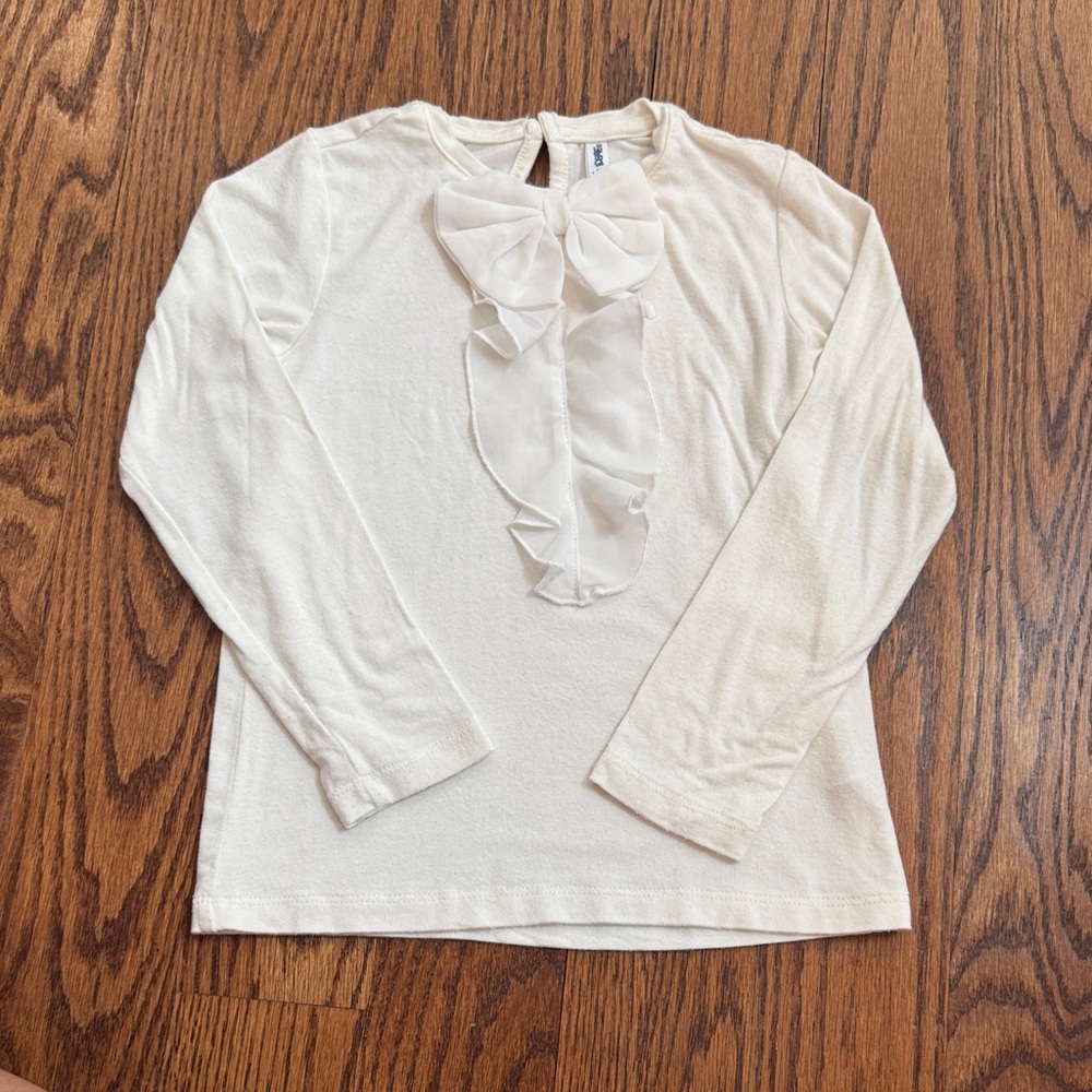 Chic Cream IDEXE Top with Bow Accent